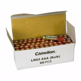 LR03/AAA Alkaline batterier 60 stk. pakning Camelion